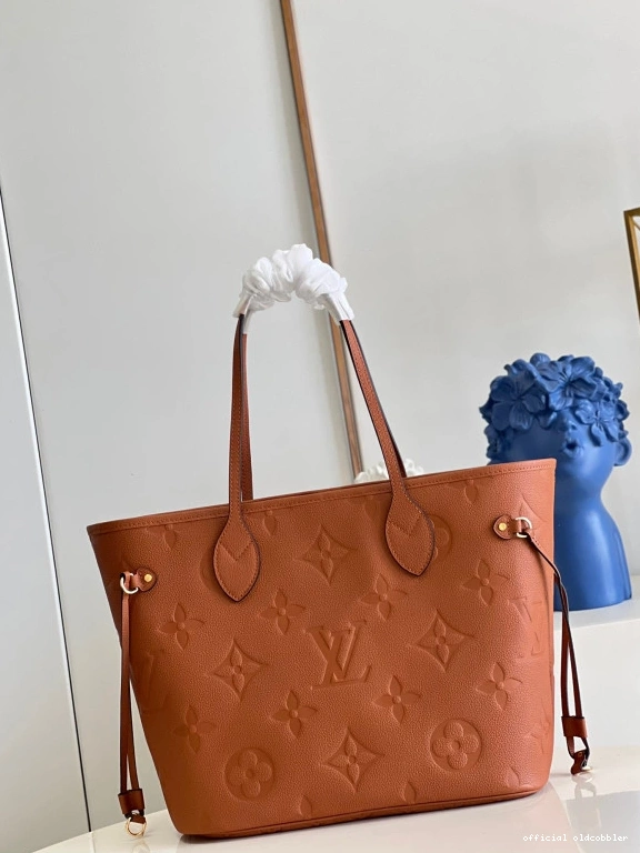 Official oldcobbler VUITTON MM LOUIS NEVERFULL 0806